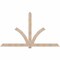 Ekena Millwork Redmond Smooth Timber Gable Bracket, Douglas Fir, 108"W x 63"H x 1 1/2"D x 5 1/2"F, 14/12 Pitch GBW108X63X0206RED00SDF - alternate 1
